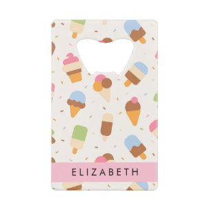 Ice Cream Pattern, Ice Cream Cone, Your Name