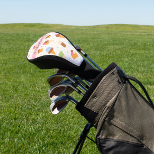 Ice Cream Pattern, Ice Cream Cone, Your Name Golf Head Cover