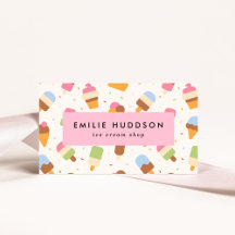 Ice Cream Pattern, Ice Cream Shop, Ice Cream Parlo