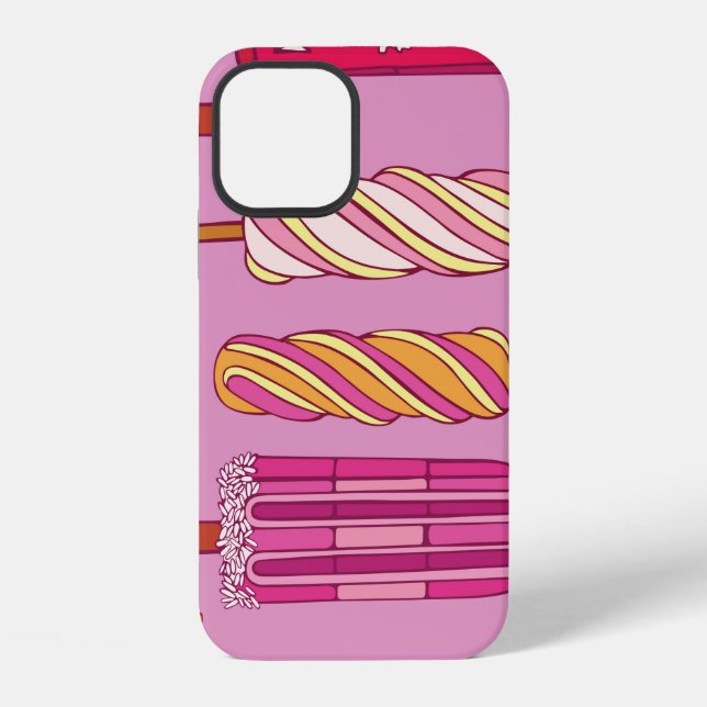 Ice cream pattern,illustration.  iPhone case (Back)