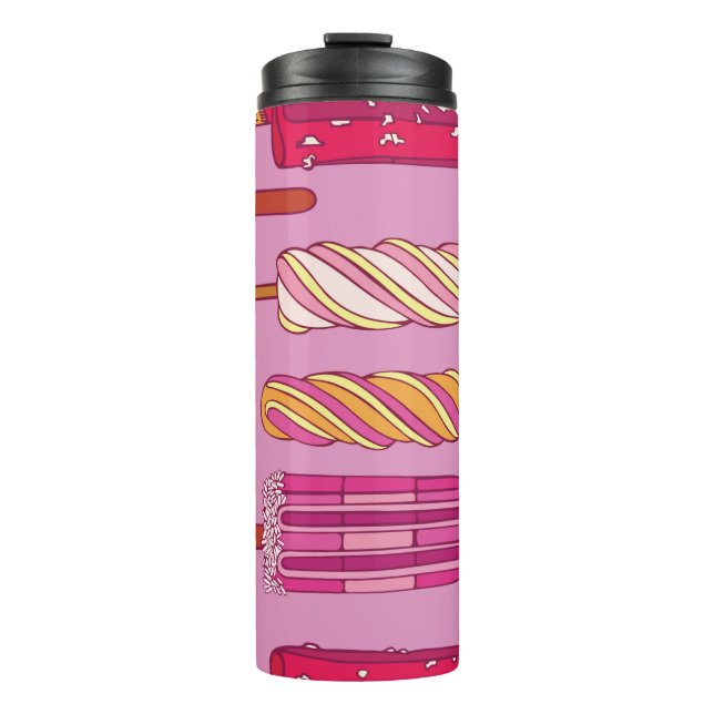 Ice cream pattern,illustration.  thermal tumbler (Front)