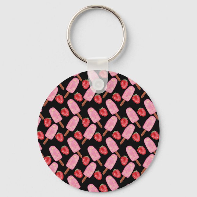 Ice cream pattern | Lollies pattern | lollipop 13 Key Ring (Front)