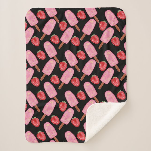 Ice cream pattern | Lollies pattern | lollipop 13 Sherpa Blanket (Front)