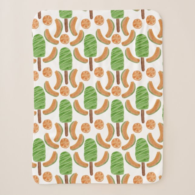 Ice cream pattern | Lollies pattern | lollipop 17 Sherpa Blanket (Front)