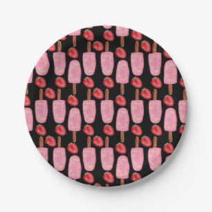 Ice cream pattern   Lollies pattern   lollipop 1 Paper Plate