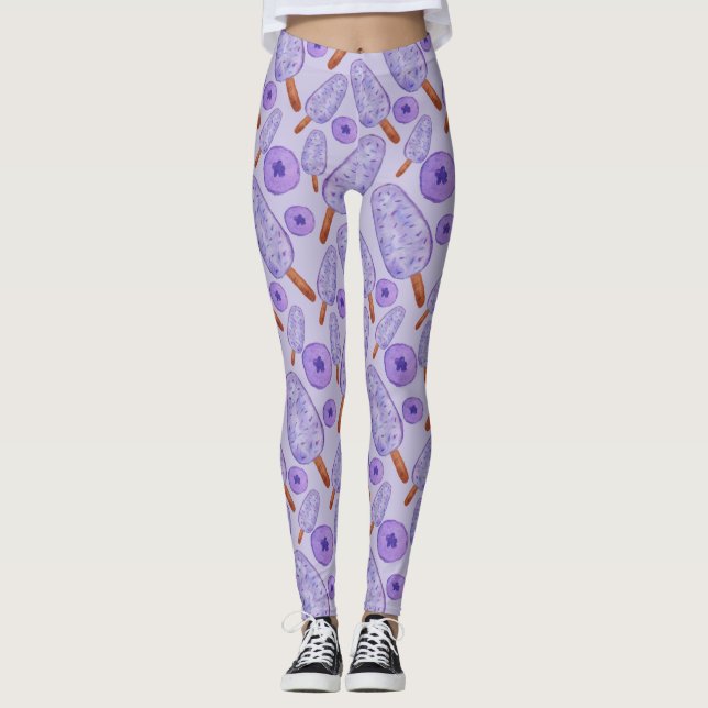 Ice cream pattern | Lollies pattern | lollipop 20 Leggings (Front)