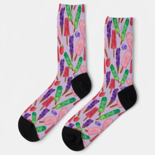 Ice cream pattern   Lollies pattern   lollipop 21  Socks