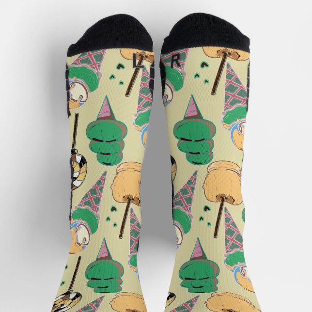 Ice cream pattern | Lollies pattern | lollipop 25  Socks (Top)