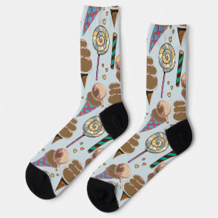 Ice cream pattern Lollies pattern lollipop 25 Socks