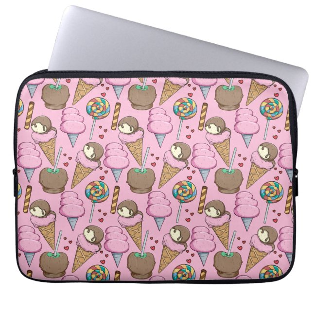 Ice cream pattern | Lollies pattern | lollipop 26 Laptop Sleeve (Front)