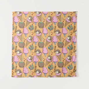 Ice cream pattern   Lollies pattern   lollipop 26 Tapestry