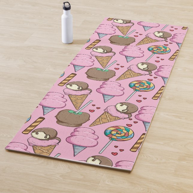 Ice cream pattern | Lollies pattern | lollipop 26 Yoga Mat (In Situ)