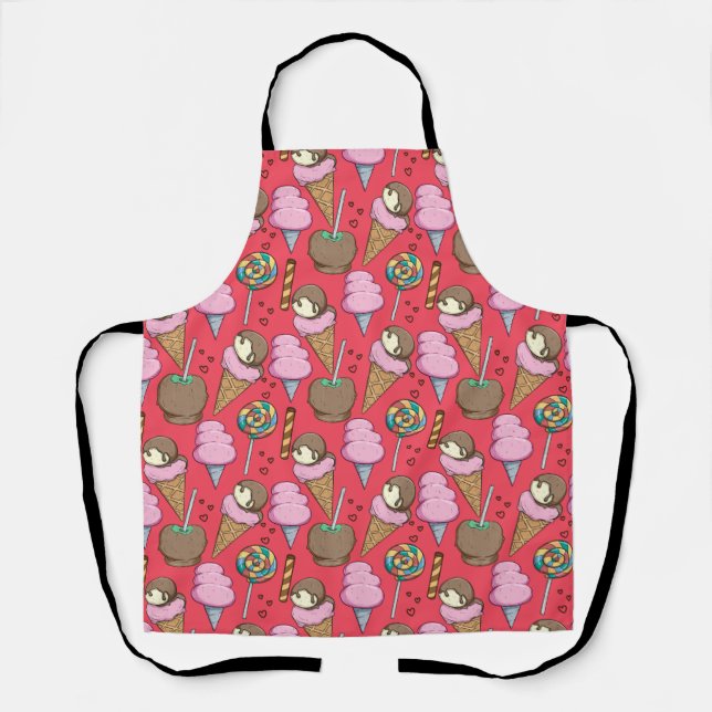 Ice cream pattern | Lollies pattern | lollipop 31 Apron (Front)