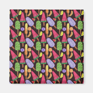 Ice cream pattern   Lollies pattern   lollipop 4 Magnet
