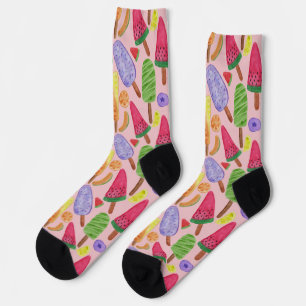 Ice cream pattern Lollies pattern lollipop 5 Socks