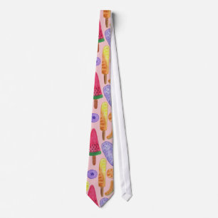 Ice cream pattern   Lollies pattern   lollipop 5 Tie