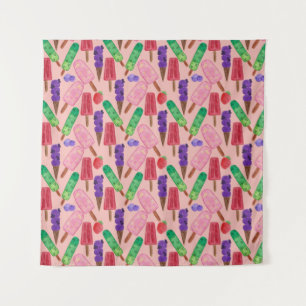 Ice cream pattern Lollies pattern lollipop 9 Tapestry