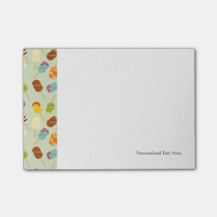 Ice Cream Pattern Post-it Notes