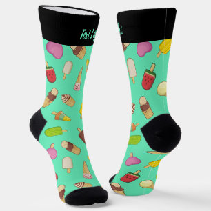 Ice Cream Pattern Socks