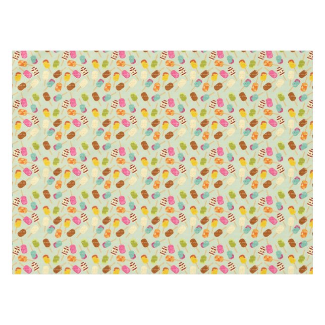 Ice Cream Pattern Tablecloth (Front (Horizontal))