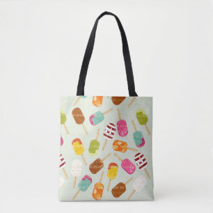 Ice Cream Pattern Tote Bag