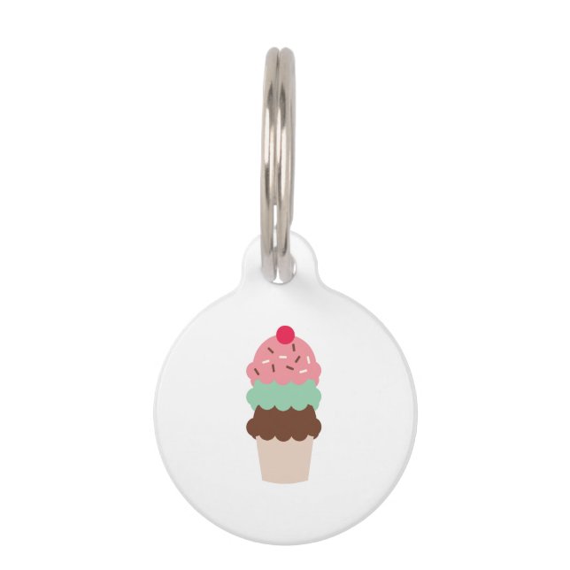 Ice Cream Pet Tag (Front)