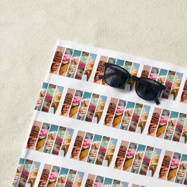ice cream photos beach towel (In Situ)