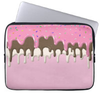 Ice cream pink frosting candy sprinkles icing
