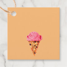 Ice Cream Pizza Favour Tags
