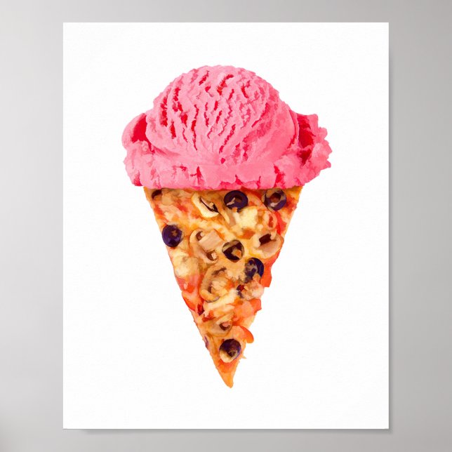 Ice Cream Pizza Poster (Front)