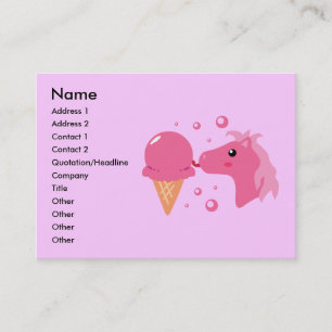 Ice Cream Pony Business Cards