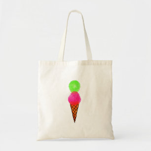 Ice cream pop art tote bag