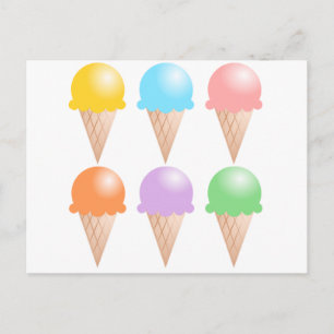 ICE CREAM POSTCARD