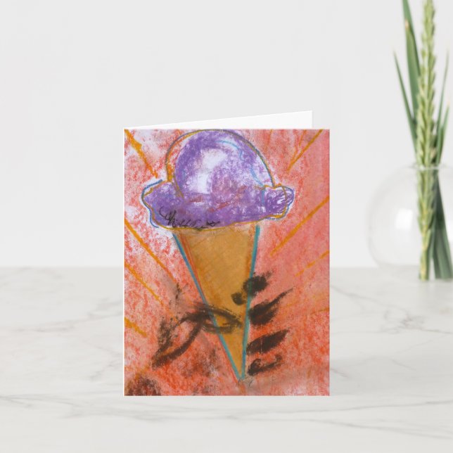 "Ice Cream Propoganda" Note Card by Brad Hines (Front)