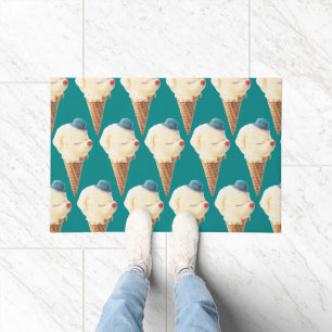 Ice Cream Puppy Pattern Doormat