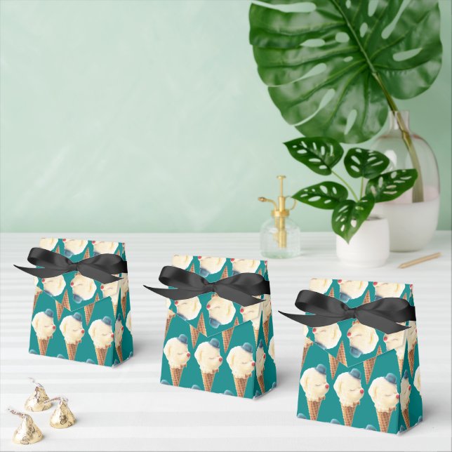Ice Cream Puppy Pattern Favour Box (Multiple)