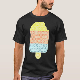 Ice Cream Push Pop Bubble Fidget Sensory Toy Cute T-Shirt