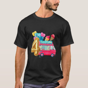 Ice Cream Queen Pink Raspberry Strawberry Ice Crea T-Shirt