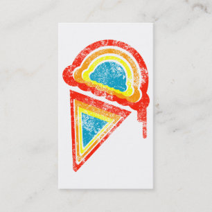 ice cream rainbow dripz business card