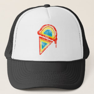 ice cream rainbow dripz trucker hat