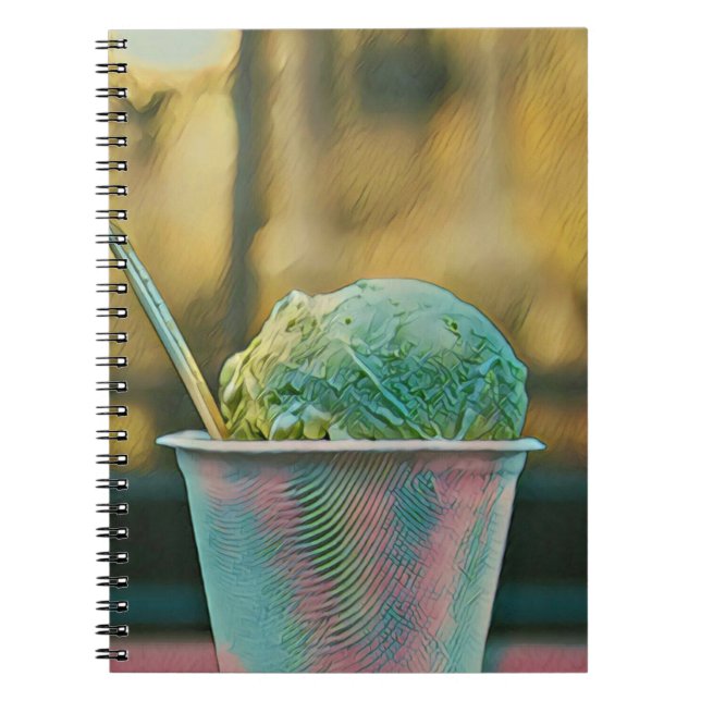 Ice cream recipe notebook (Front)