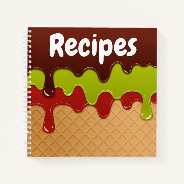 Ice Cream Recipe Notebooks (Front)