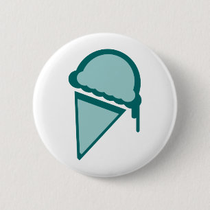 ice cream retro dripz 6 cm round badge