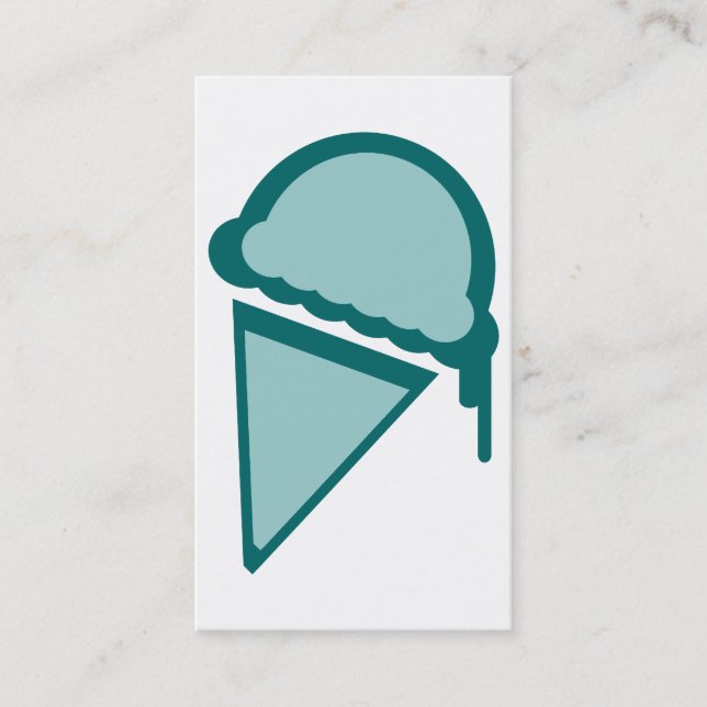ice cream retro dripz business card (Front)