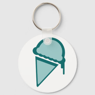 ice cream retro dripz key ring