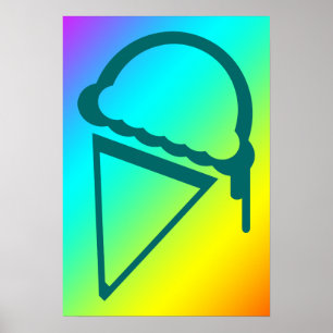 ice cream retro dripz poster