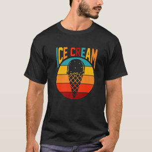 Ice Cream Retro Funny Summer Boys Girls Graphic T-Shirt