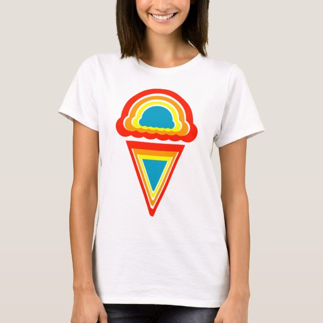 ice cream retro rainbowz T-Shirt (Front)