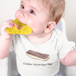 Ice Cream Sandwich Chillin' Since Day One Baby Bodysuit