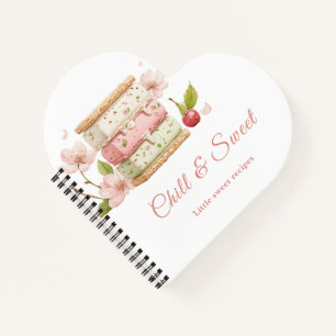 Ice Cream Sandwich Day notebook for sweet recipes